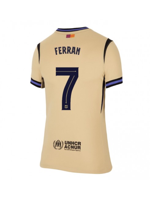 Ženski Nogometna dresi poceni Barcelona Ferran Torres #7 Gostujoči 2025-26 Kratek rokav