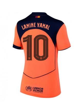 Ženski Nogometna dresi poceni Barcelona Lamine Yamal #10 Tretji 2025-26 Kratek rokav
