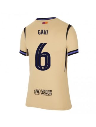 Ženski Nogometna dresi poceni Barcelona Paez Gavi #6 Gostujoči 2025-26 Kratek rokav