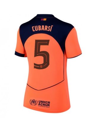 Ženski Nogometna dresi poceni Barcelona Pau Cubarsi #5 Tretji 2025-26 Kratek rokav