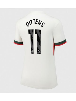 Ženski Nogometna dresi poceni Chelsea Jamie Gittens #11 Gostujoči 2025-26 Kratek rokav