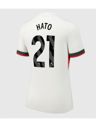 Ženski Nogometna dresi poceni Chelsea Jorrel Hato #21 Gostujoči 2025-26 Kratek rokav