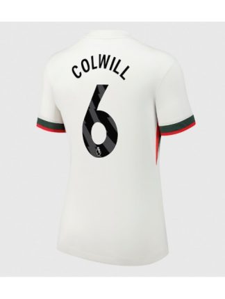 Ženski Nogometna dresi poceni Chelsea Levi Colwill #6 Gostujoči 2025-26 Kratek rokav