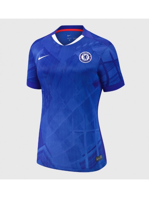 Ženski Nogometna dresi poceni Chelsea Moises Caicedo #25 Domači 2025-26 Kratek rokav