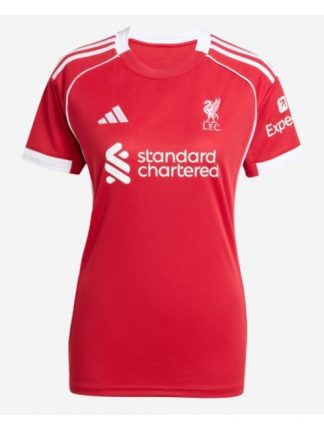 Ženski Nogometna dresi poceni Liverpool Domači 2025-26 Kratek rokav