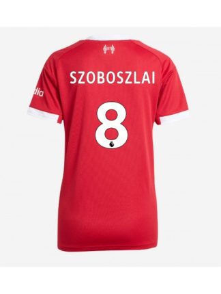 Ženski Nogometna dresi poceni Liverpool Dominik Szoboszlai #8 Domači 2025-26 Kratek rokav