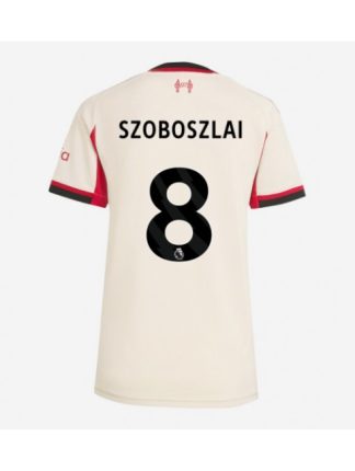 Ženski Nogometna dresi poceni Liverpool Dominik Szoboszlai #8 Gostujoči 2025-26 Kratek rokav