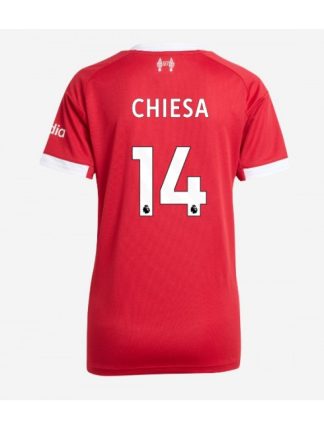 Ženski Nogometna dresi poceni Liverpool Federico Chiesa #14 Domači 2025-26 Kratek rokav
