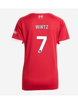 Ženski Nogometna dresi poceni Liverpool Florian Wirtz #7 Domači 2025-26 Kratek rokav