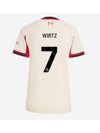 Ženski Nogometna dresi poceni Liverpool Florian Wirtz #7 Gostujoči 2025-26 Kratek rokav