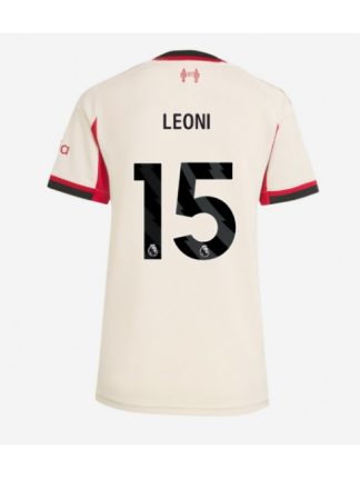Ženski Nogometna dresi poceni Liverpool Giovanni Leoni #15 Gostujoči 2025-26 Kratek rokav