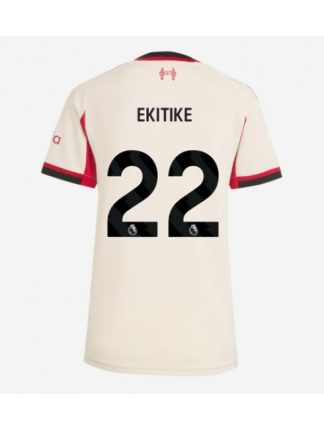 Ženski Nogometna dresi poceni Liverpool Hugo Ekitike #22 Gostujoči 2025-26 Kratek rokav