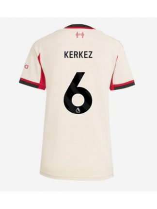 Ženski Nogometna dresi poceni Liverpool Milos Kerkez #6 Gostujoči 2025-26 Kratek rokav