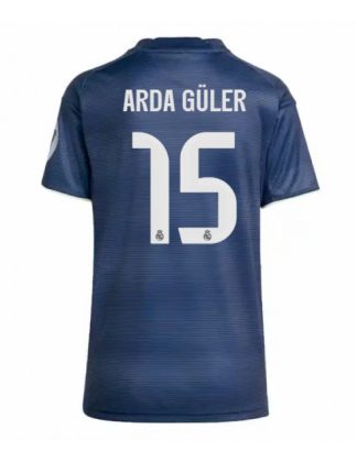 Ženski Nogometna dresi poceni Real Madrid Arda Guler #15 Gostujoči 2025-26 Kratek rokav