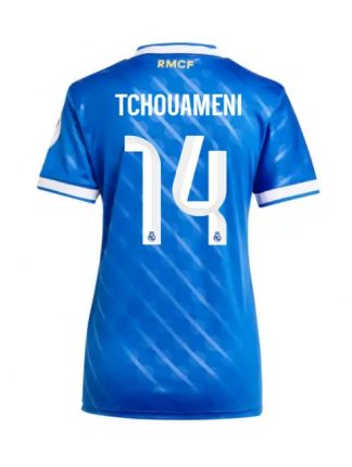 Ženski Nogometna dresi poceni Real Madrid Aurelien Tchouameni #14 Tretji 2025-26 Kratek rokav