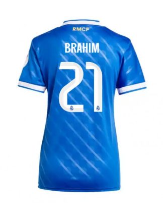 Ženski Nogometna dresi poceni Real Madrid Brahim Diaz #21 Tretji 2025-26 Kratek rokav