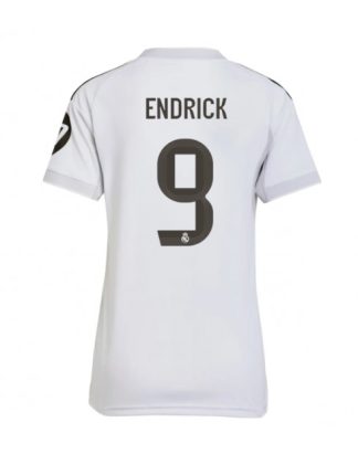 Ženski Nogometna dresi poceni Real Madrid Endrick #9 Domači 2025-26 Kratek rokav