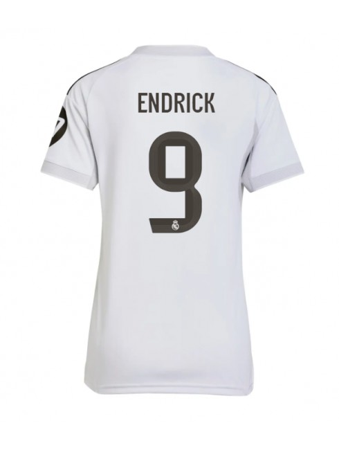 Ženski Nogometna dresi poceni Real Madrid Endrick #9 Domači 2025-26 Kratek rokav