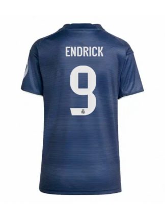 Ženski Nogometna dresi poceni Real Madrid Endrick #9 Gostujoči 2025-26 Kratek rokav