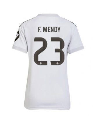 Ženski Nogometna dresi poceni Real Madrid Ferland Mendy #23 Domači 2025-26 Kratek rokav