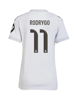 Ženski Nogometna dresi poceni Real Madrid Rodrygo Goes #11 Domači 2025-26 Kratek rokav
