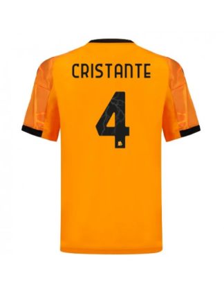 Moški Nogometna dresi poceni AS Roma Bryan Cristante #4 Gostujoči 2025-26 Kratek rokav