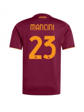 Moški Nogometna dresi poceni AS Roma Gianluca Mancini #23 Domači 2025-26 Kratek rokav