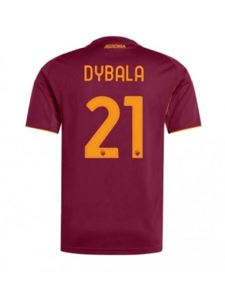 Moški Nogometna dresi poceni AS Roma Paulo Dybala #21 Domači 2025-26 Kratek rokav
