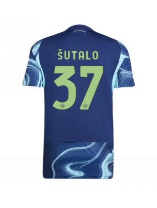 Moški Nogometna dresi poceni Ajax Josip Sutalo #37 Gostujoči 2025-26 Kratek rokav