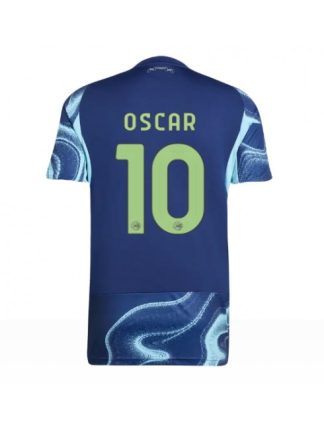 Moški Nogometna dresi poceni Ajax Oscar Gloukh #10 Gostujoči 2025-26 Kratek rokav