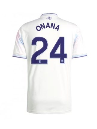 Moški Nogometna dresi poceni Aston Villa Amadou Onana #24 Tretji 2025-26 Kratek rokav