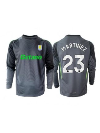 Moški Nogometna dresi poceni Aston Villa Emiliano Martinez #23 Vratar Domači 2025-26 Dolgi rokav