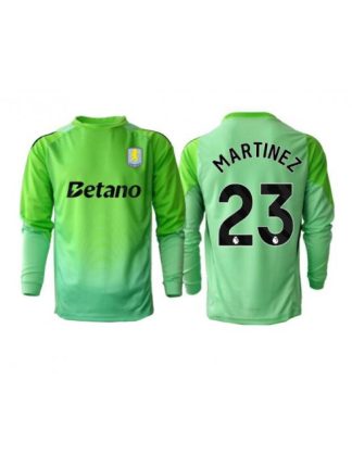 Moški Nogometna dresi poceni Aston Villa Emiliano Martinez #23 Vratar Gostujoči 2025-26 Dolgi rokav