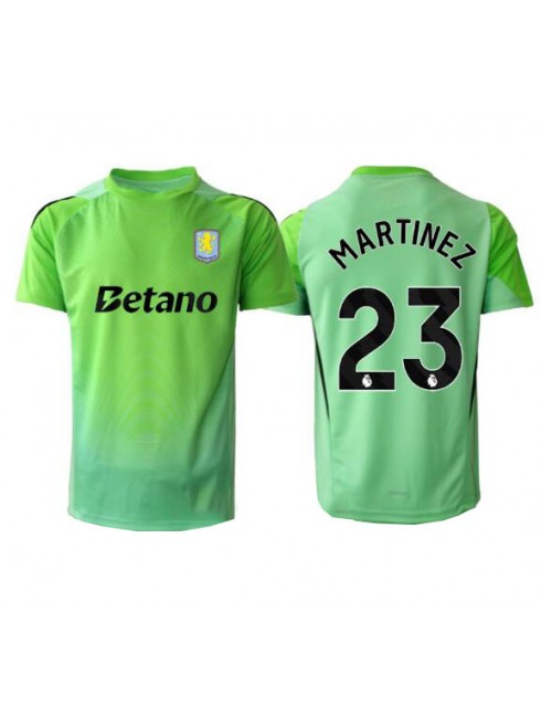 Moški Nogometna dresi poceni Aston Villa Emiliano Martinez #23 Vratar Gostujoči 2025-26 Kratek rokav