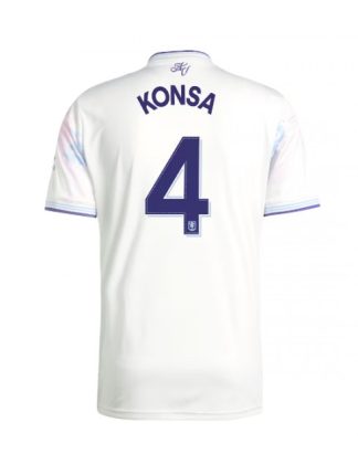Moški Nogometna dresi poceni Aston Villa Ezri Konsa #4 Tretji 2025-26 Kratek rokav