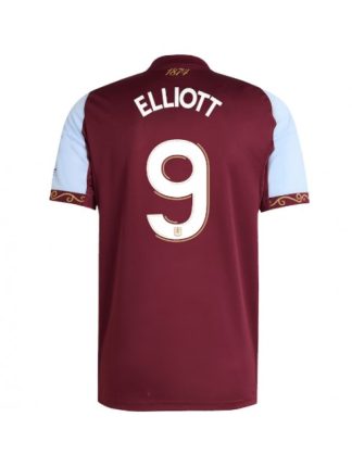 Moški Nogometna dresi poceni Aston Villa Harvey Elliott #9 Domači 2025-26 Kratek rokav