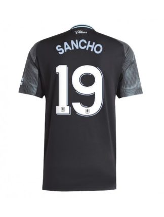 Moški Nogometna dresi poceni Aston Villa Jadon Sancho #19 Gostujoči 2025-26 Kratek rokav