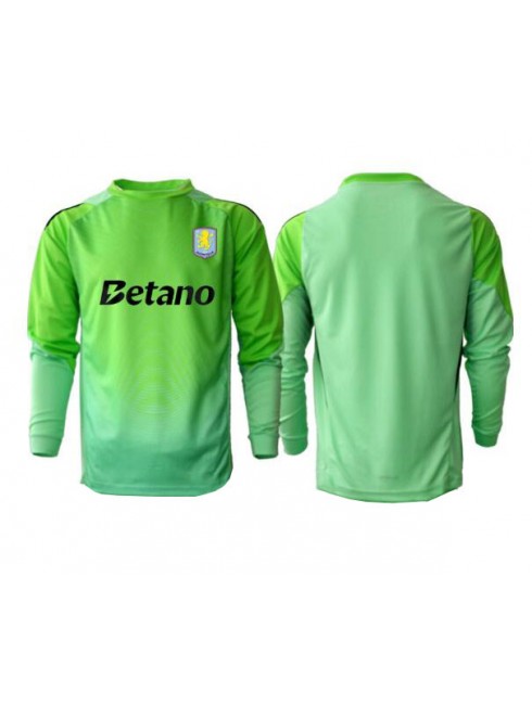 Moški Nogometna dresi poceni Aston Villa Vratar Gostujoči 2025-26 Dolgi rokav