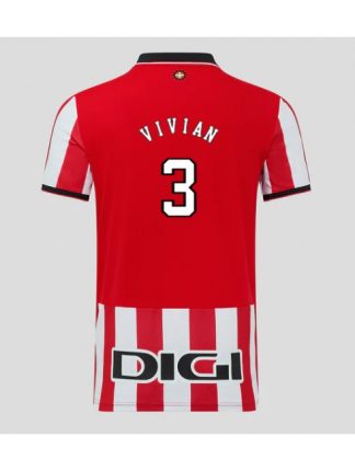 Moški Nogometna dresi poceni Athletic Bilbao Dani Vivian #3 Domači 2025-26 Kratek rokav