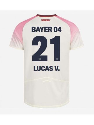 Moški Nogometna dresi poceni Bayer Leverkusen Lucas Vazquez #21 Gostujoči 2025-26 Kratek rokav