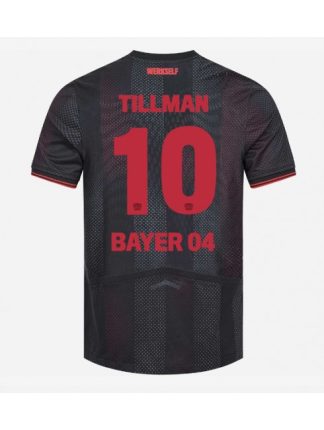 Moški Nogometna dresi poceni Bayer Leverkusen Malik Tillman #10 Domači 2025-26 Kratek rokav