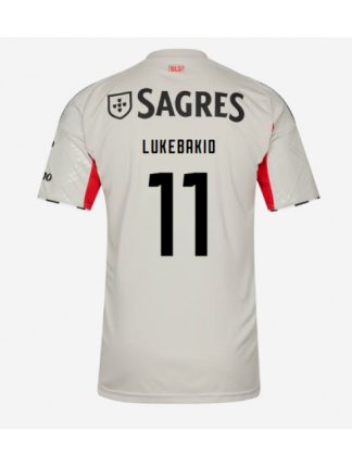 Moški Nogometna dresi poceni Benfica Dodi Lukebakio #11 Gostujoči 2025-26 Kratek rokav