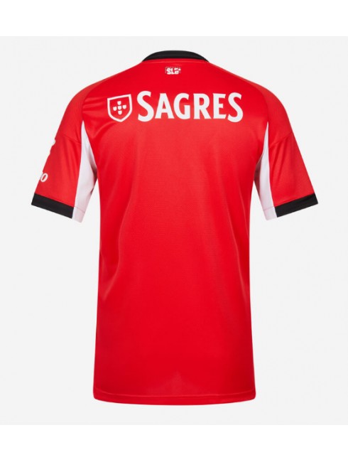 Moški Nogometna dresi poceni Benfica Domači 2025-26 Kratek rokav 2 Moški Nogometna dresi poceni Benfica Domači 2025-26 Kratek rokav 2