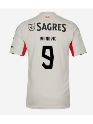 Moški Nogometna dresi poceni Benfica Franjo Ivanovic #9 Gostujoči 2025-26 Kratek rokav