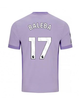 Moški Nogometna dresi poceni Brighton Carlos Baleba #17 Gostujoči 2025-26 Kratek rokav