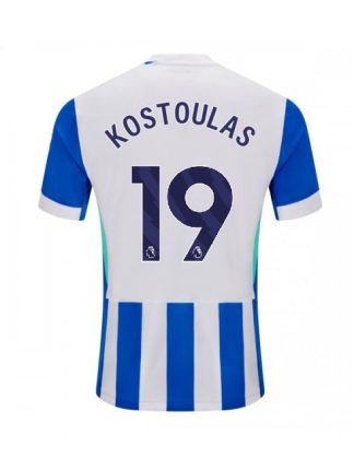 Moški Nogometna dresi poceni Brighton Charalampos Kostoulas #19 Domači 2025-26 Kratek rokav