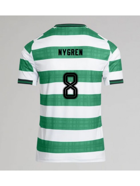 Moški Nogometna dresi poceni Celtic Benjamin Nygren #8 Domači 2025-26 Kratek rokav Moški Nogometna dresi poceni Celtic Benjamin Nygren #8 Domači 2025-26 Kratek rokav