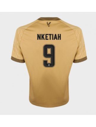 Moški Nogometna dresi poceni Crystal Palace Eddie Nketiah #9 Gostujoči 2025-26 Kratek rokav