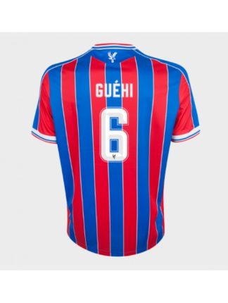 Moški Nogometna dresi poceni Crystal Palace Marc Guehi #6 Domači 2025-26 Kratek rokav