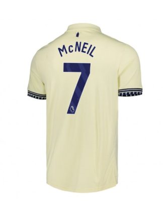 Moški Nogometna dresi poceni Everton Dwight McNeil #7 Gostujoči 2025-26 Kratek rokav